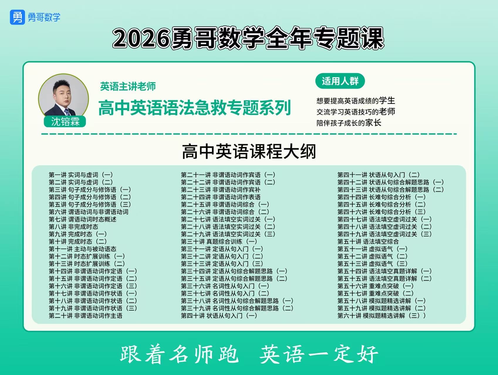 勇哥数学-专注高考数学